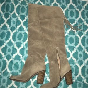 Suede over the knee boots